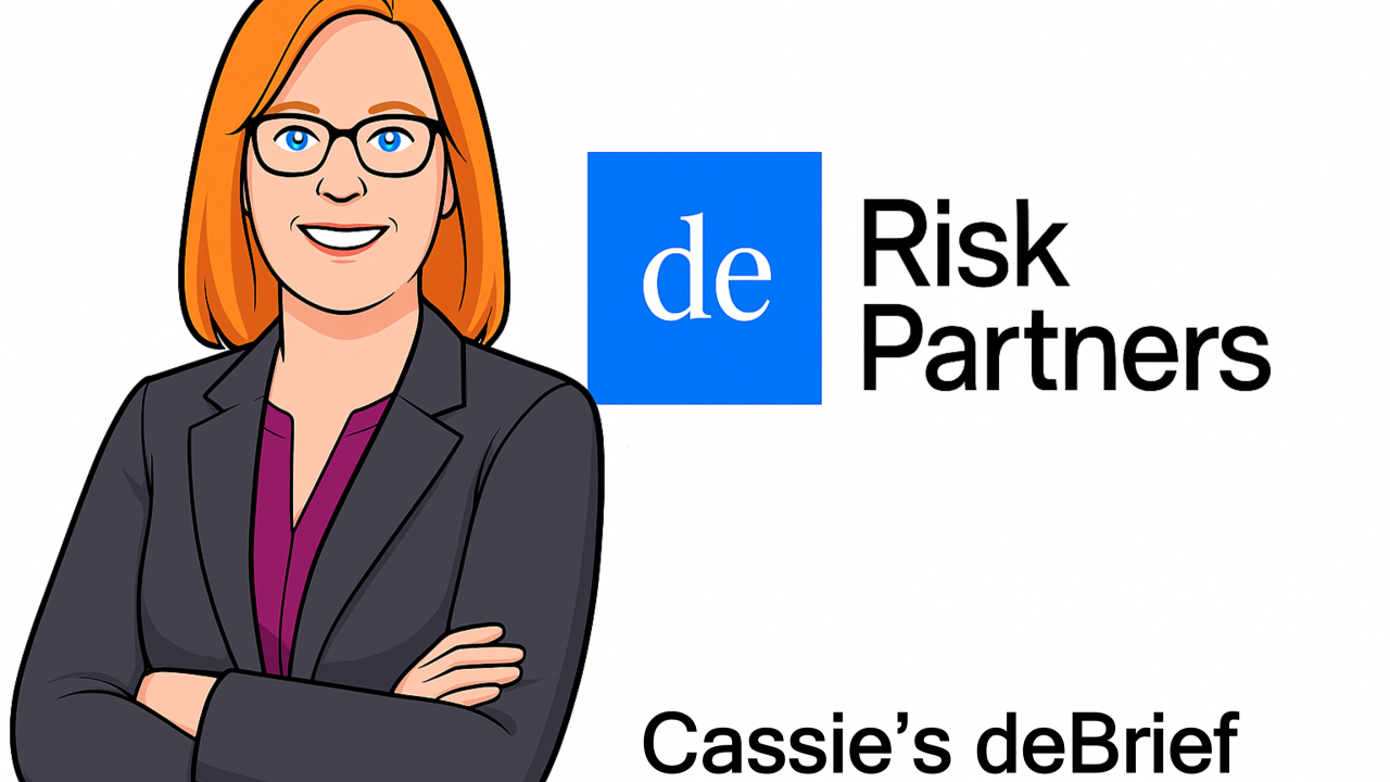 Cassie's Debrief — weekly compliance & AI market insights cover