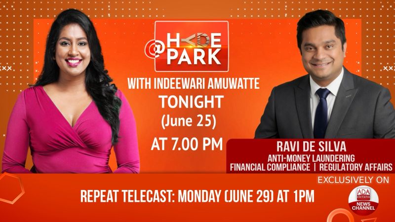 Ravi de Silva on Hyde Park, Ada Derana 24